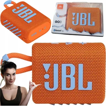 Bluetooth reproduktor Přenosný reproduktor JBL GO 3 oranžový 4,2 W
