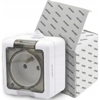 Elektrická zásuvka Elektrická Zásuvka hermetické JAMKO bílé