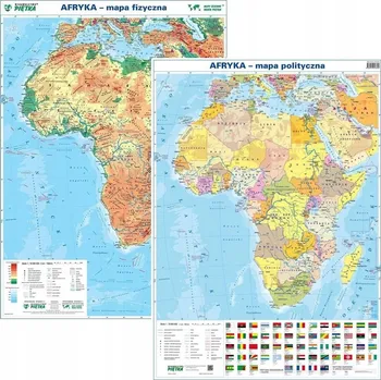 AFRYKA MAPA PODRĘCZNA PLANSZOWA FIZ/POL Afrika - Příruční nástěnná mapa (fyzická/politická) - Kolektiv autorů
