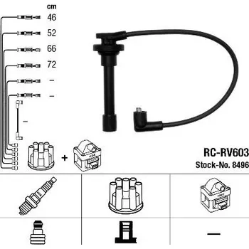 Zapalovací kabel Sada kabelů pro zapalování NGK RC-RV603