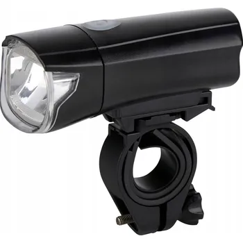 Cyklosvítilna Přední světlo na kolo se dvěma režimy svícení, na baterie DUNLOP, norma StVZO