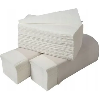 Toaletní papíry Bílý ručník skládaný ZZ Karen 92199 | 20 balení x 160 útržků | 23x25 cm | 2vrstvý