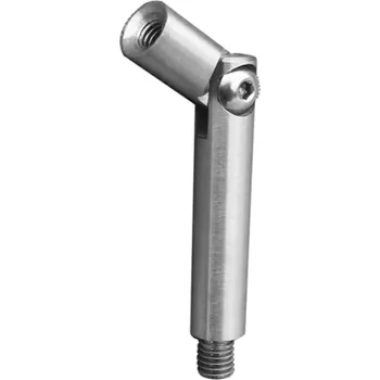 Zábradlí Hahn Steel Nastavitelný krček podpěry madla, závit M8/M6, výška 75 mm - Nerez AISI 304, broušený
