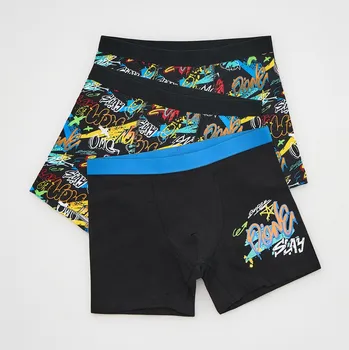 Chlapecké spodní prádlo Reserved - Sada 3 boxerek s vysokým podílem bavlny - černý - 864BV-99X - 864BV-99X-U15