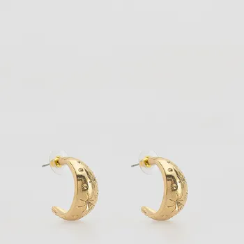 Náušnice Reserved - Náušnice ve tvaru kapek - zlatý - 069ID-GLD - 069ID-GLD-ONE