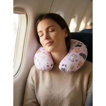 Polštář Sinsay - Cestovní polštář s motivem koček - růžová - 373HJ-30X - 373HJ-30X-ONE