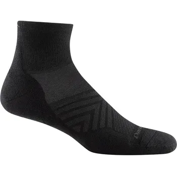 Pánské ponožky Pánské Ponožky Darn Tough Run 1/4 Ultra Lightweight Barva: Black, Velikost: M
