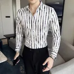 Best Fashion Pánská košile s výrazným vzorem pro volný čas Barva: Hnědá, Velikost: 3XL