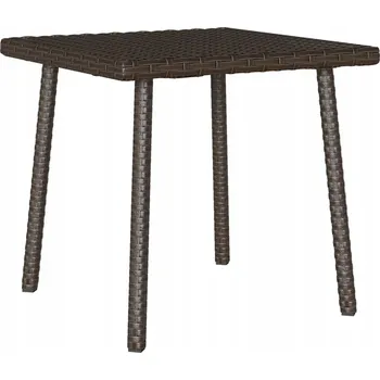 Konferenční stolek Zahradní konferenční stolek obdélníkový hnědý 40x40x37 cm