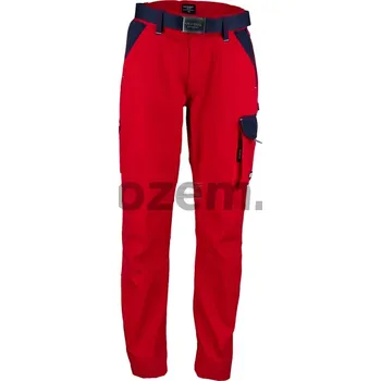 montérky Pracovní kalhoty, červená/modrá, vel. 58-60, ISO 13688:2013-12