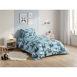 Povlečení z mikrovlákna SKY PANDA modré Rozměr povlečení: 70 x 80 cm | 140 x 200 cm, 140x200 / 70x90 cm