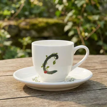 LA PORCELLANA BIANCA Solotua C 90 ml - porcelánový espresso šálek se podšálkem