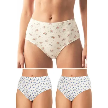 Dámské spodní prádlo Andrie PS 1710 3XL 3ks potisk dámské kalhotky