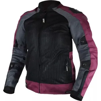 Moto bunda Dámská bunda Xrc Haderg Air 2.0 blk/grey/dark purple - M / černá