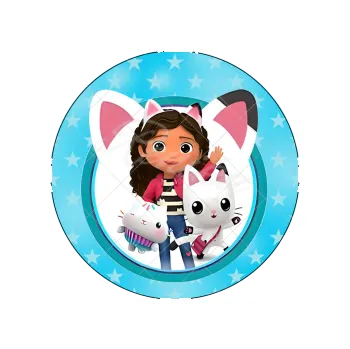 Jedlá dekorace na dort GABBY'S DOLLHOUSE hvězdy, VARIANTA Jedlý papír 1881