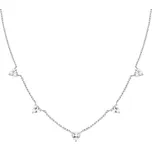 Romantický ocelový náhrdelník se srdíčky JNRHS-J1006 Rosefield