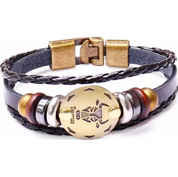 Náramek Náramek kožený pro znamení Býk obvod cca 19,5 cm