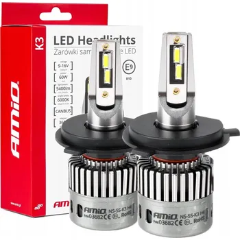 Povinná bezpečnostní výbava Žárovky Amio SERIE K3 CANBUS H4 60 W 2 ks