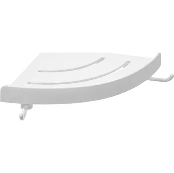 Koupelnový nábytek Rohová koupelnová polička Kuchinox Apo 24,4 x 24,4 cm bílá