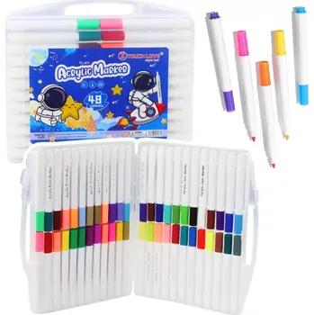 Sada akrylových popisovačů v organizéru 48 ks