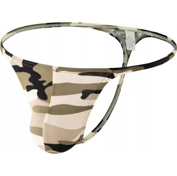 Kalhotky Pánské bavlněné mini tanga elastické, prodyšné v provedení MASKÁČOVÝ - M