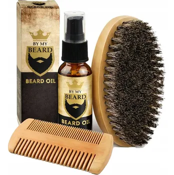 Péče o vousy Szczotka do brody z Dzika KARTACZ + Grzebień + Olej na růst vousů