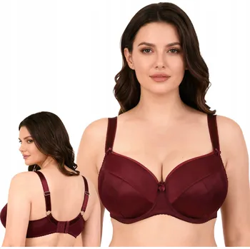Podprsenka Vivisence 1085 bordó hladké košíčky Měkká podprsenka 75H SOFT