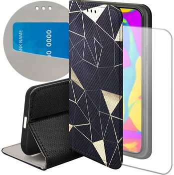 Pouzdro na mobilní telefon Flipové pouzdro Hello Case pro Samsung Galaxy A22 zlaté