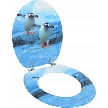 Sedátko na WC VidaXL, vícebarevné, MDF