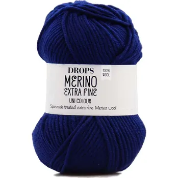 Příze Drops Merino Extra Fine 27 tmavá modrá