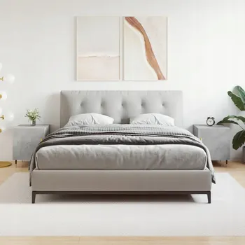 Noční stolek VidaXL Noční stolky, 2 ks, šedý betonu,