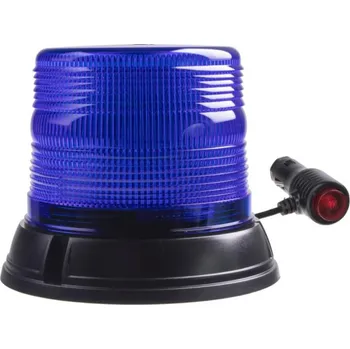 Maják LED maják, 12-24V, modrý, magnet, ECE R10