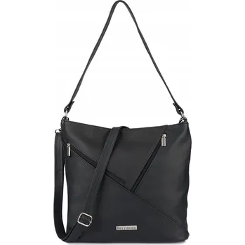 Kabelka Beltimore shopper kabelka z pravé kůže černá