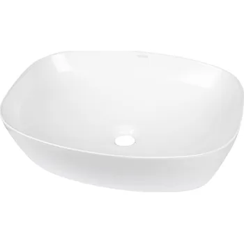 Umyvadlo na desku oválné Kerra 39,5 cm bílé