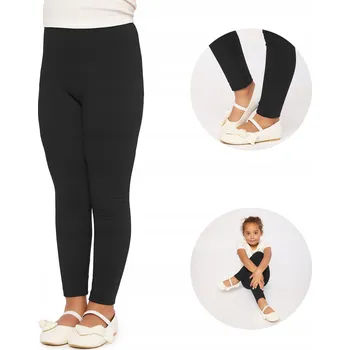 Dívčí legíny Dívčí legíny dlouhé bavlna MS10-225 Černá 140