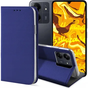 Pouzdro na mobilní telefon Flipové pouzdro Hello Case pro Xiaomi, Redmi 13C 5G modré