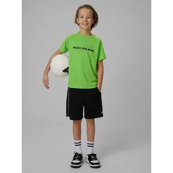 Dětská móda 4F dětské tričko zelené polyester velikost 158