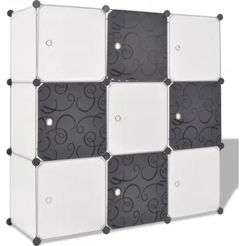 Botník VidaXL Botník 110 x 110 x 37 cm bílý