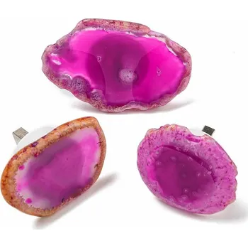 Solná lampa Achátová USB lampička růžová cca 3, 8~6 x 3 x 4 cm