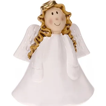 Vánoční ozdoba Autronic Andělíček, keramická dekorace na postavení KEK9229