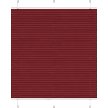 Roleta VidaXL Roleta plisé vínově červená 120 x 100 cm šířka látky