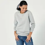 Blancheporte Moltonová mikina s kulatým výstřihem šedý melír 46/48