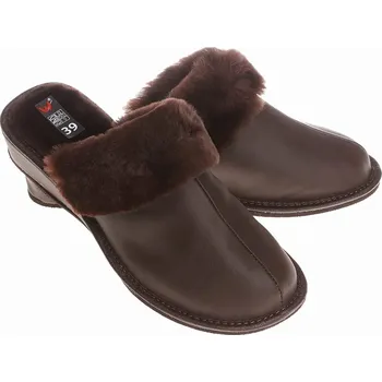 Dámská obuv Dámské Pantofle Horalské Pantofle Kožené Velikost 38