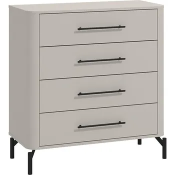 Komoda Komoda Serdica 90 - Black Red White - BRW 90x94 cm