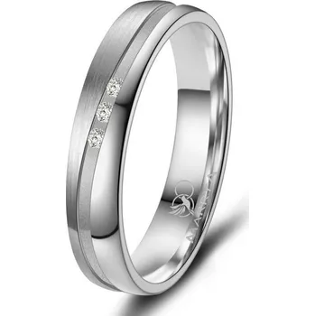 Prsten MARRYA® Dámský snubní prsten Titan s diamanty - velikost 48 - TI-43D-48