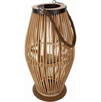 Obraz Lucerna Ruhhy dřevěná, sklo, provázek 40 cm