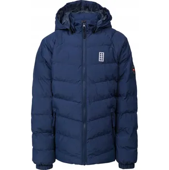 Chlapecká bunda Dětská péřová bunda LEGO Lwjipe 704, tmavě modrá, velikost 134