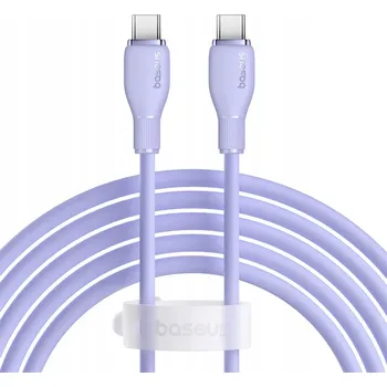 Datový kabel Kabel Baseus Pudding 100W USB-C - USB-C 2 m - fialový