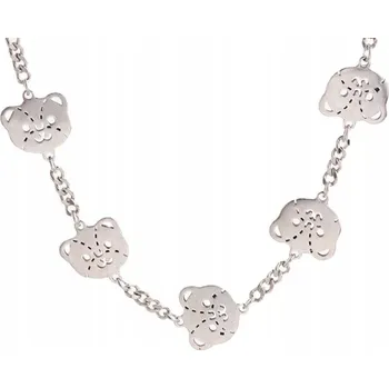 Náramek Stříbrný náramek s kočkami z nerezové oceli - Kočka jako Dárek