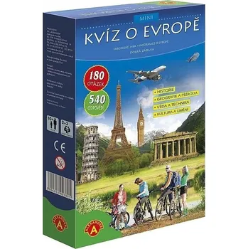 Desková hra Mini kvízová hra o Evropě CZ/SK ALEX Alexander